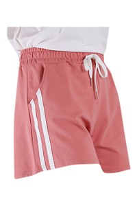 Sports Hot Pants Women's Shorts Summer Outer Wear Pure Cotton Wide Legs Loose Large Size Thin Casual High Waist Running Home Pajama Pants Sports Hot Pants Sports Wide Pants Breathable Sports Pants SKSP032 back view